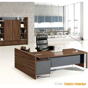 مكتب إداري بسطح خشب MDF - كود FO1837