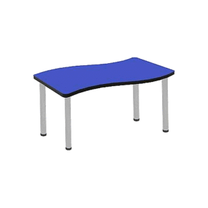 طاولة نصف دائرية زرقاء للحضانة - كود FS1284