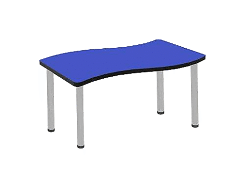طاولة نصف دائرية زرقاء للحضانة – كود FS1284