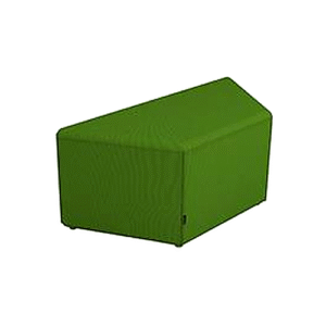 بوف مستطيل مبطن باللون الأخضر الداكن - كود FS1416