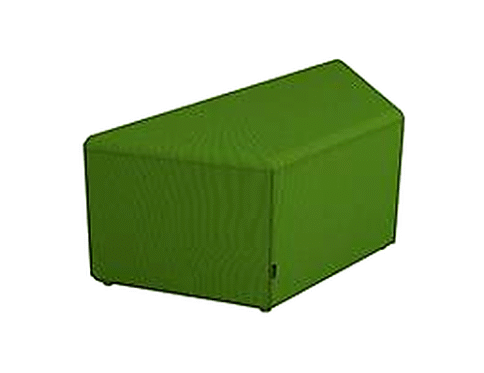 بوف مستطيل مبطن باللون الأخضر الداكن – كود FS1416