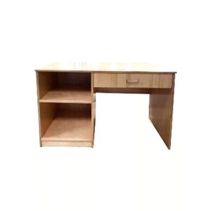 مكتب خشبى طبيعى مع رف جانبي ودرج – كود FS1432