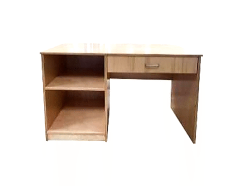 مكتب خشبى طبيعى مع رف جانبي ودرج – كود FS1432